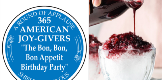 365 AMERICAN JOY-GIVERS for 2021: The Bon, Bon, Bon Appetit Birthday Party