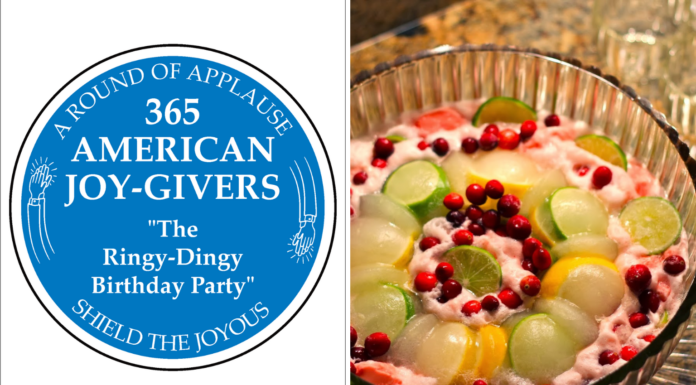 365 AMERICAN JOY-GIVERS for 2021: The Ringy-Dingy Birthday Party