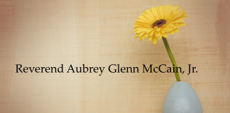 Obituary: Reverend Aubrey Glenn McCain, Jr.
