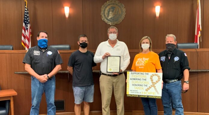 Mayor proclaims September “Childhood Cancer Awareness Month”