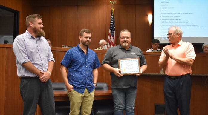 Cullman City Council recognizes Wastewater Treatment Plant Award, approves more downtown streetscape improvements