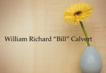 Obituary: William Richard “Bill” Calvert