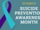 September is Suicide Prevention Awareness Month
