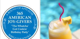 365 AMERICAN JOY-GIVERS for 2021: The Whatcha’ Got Cookin’ Birthday Party