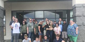 Family of Cullman High School 2021 grad Allie Heaton say their goodbyes as she departs for Army boot camp
