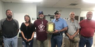West Point Town Council presents plaque to family of Maggie Grant in honor of Childhood Cancer Awareness Month