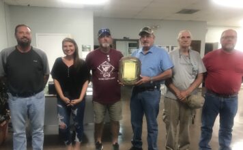 West Point Town Council presents plaque to family of Maggie Grant in honor of Childhood Cancer Awareness Month
