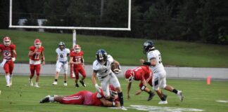 PREP FOOTBALL: Vinemont drops region tilt with J.B. Pennington 49-6