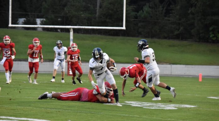 PREP FOOTBALL: Vinemont drops region tilt with J.B. Pennington 49-6