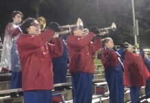 Vinemont Eagle Marching Band takes crowd on a trip through the heyday of MTV