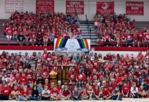 Cullman County and City School students honor former Vinemont teacher Savanna Davis Monday