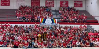 Cullman County and City School students honor former Vinemont teacher Savanna Davis Monday