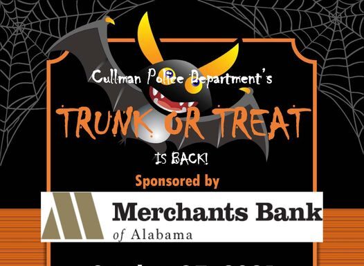 Cullman Police Department to host 2021 Trunk or Treat event
