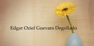 Obituary: Edgar Oziel Guevara Degollado