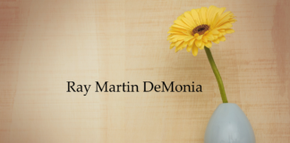 Obituary: Ray Martin DeMonia