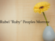 Obituary: Rubel “Ruby” Peoples Morrow
