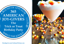 365 AMERICAN JOY-GIVERS for 2021: The Trick or Treat Birthday Party