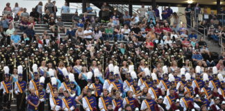 Cullman County Marching Band Exhibition sees traditional return after last year’s COVID restrictions