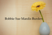 Obituary: Bobbie Sue Mardis Burden