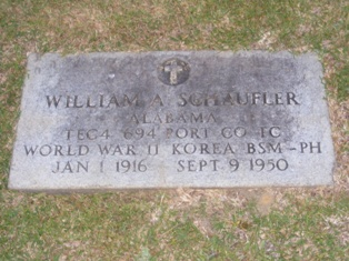 Veteran Memorial: Pfc. William Anthony “Shoo-Fly” Schaufler