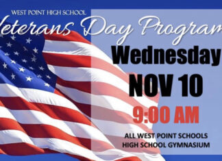 West Point High School Veteran’s Day program set for Nov. 10