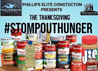 Cullman Caring for Kids and Phillips Elite Construction create the ‘Stomp Out Hunger!’ campaign to feed families in need for Thanksgiving