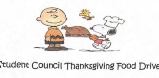 Vinemont Elementary collecting items for Thanksgiving Food Drive