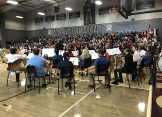 West Point Veterans Day Program held with a packed gym in attendance