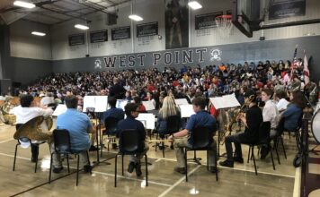 West Point Veterans Day Program held with a packed gym in attendance