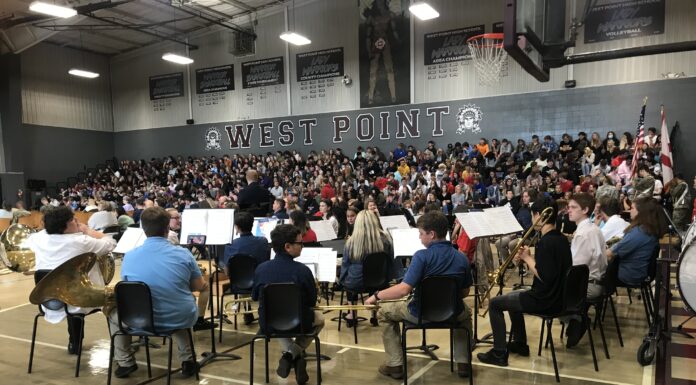 West Point Veterans Day Program held with a packed gym in attendance