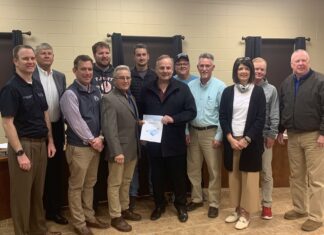 Good Hope City Council receives check from Cullman County Industrial Development Authority, approves speed limit sign