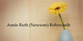 Obituary: Annie Ruth (Newsom) Rohrscheib