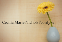Obituary: Cecilia Marie Nichols Nordyke