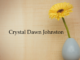 Obituary: Crystal Dawn Johnston