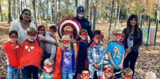 Real-life superhero at Cullman Primary School