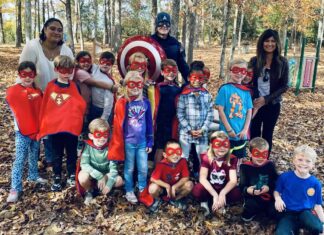 Real-life superhero at Cullman Primary School