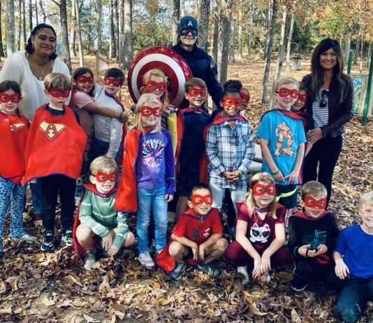 Real-life superhero at Cullman Primary School