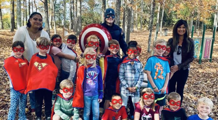 Real-life superhero at Cullman Primary School