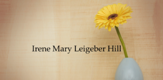 Obituary: Irene Mary Leigeber Hill