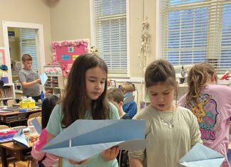 It’s a bird, it’s a plane… it’s a paper airplane