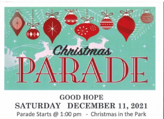 Good Hope Christmas Parade and Christmas in the Park to take place this Saturday