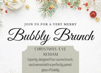 Dreher’s hosting Christmas Eve Bubbly Brunch and New Year’s Eve Party