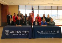 Wallace State signs articulation agreement with Athens State for Advanced Manufacturing Management, Logistics & Supply Chain Management degrees