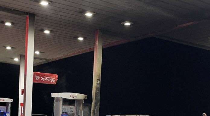 Fire at Colony Exxon, pedestrian killed in relation