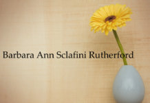 Obituary: Barbara Ann Sclafini Rutherford