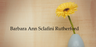 Obituary: Barbara Ann Sclafini Rutherford
