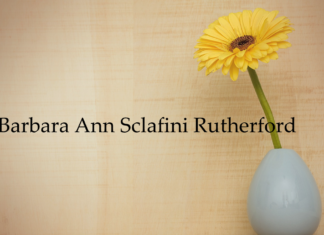 Obituary: Barbara Ann Sclafini Rutherford