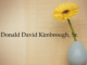 Obituary: Donald David Kimbrough, Sr.