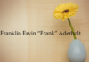 Obituary: Franklin Ervin “Frank” Aderholt