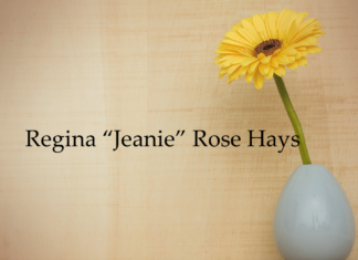 Obituary: Regina “Jeanie” Rose Hays